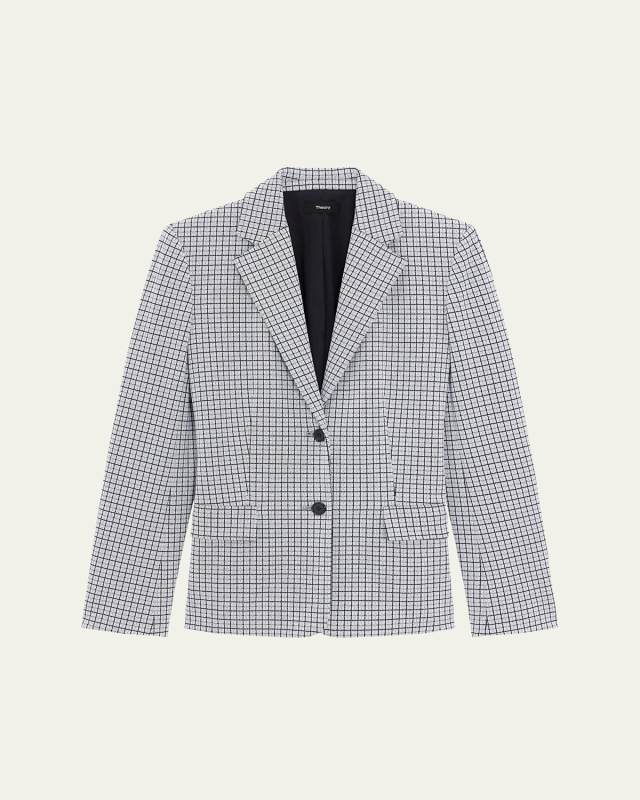 Single-Breasted Two-Button Blazer
